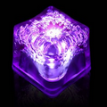 Black Purple Lited LED Ice Cubes